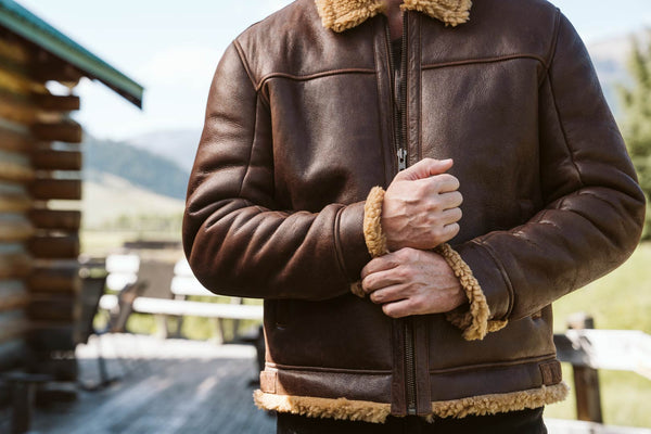 Men's Bomber Shearling - How to Clean the Leather